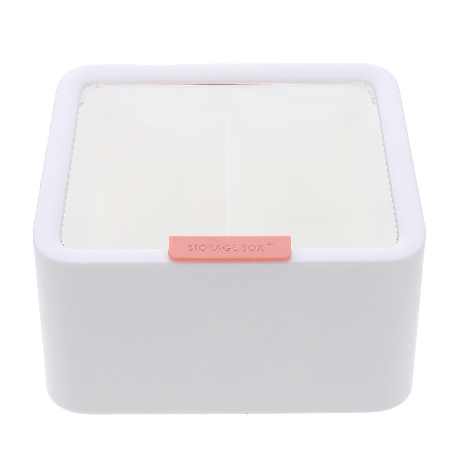 Cotton Swab Storage Box Simple Design For Bathroom Accessories At Desk 1Pc 15X12.5X8.5CM