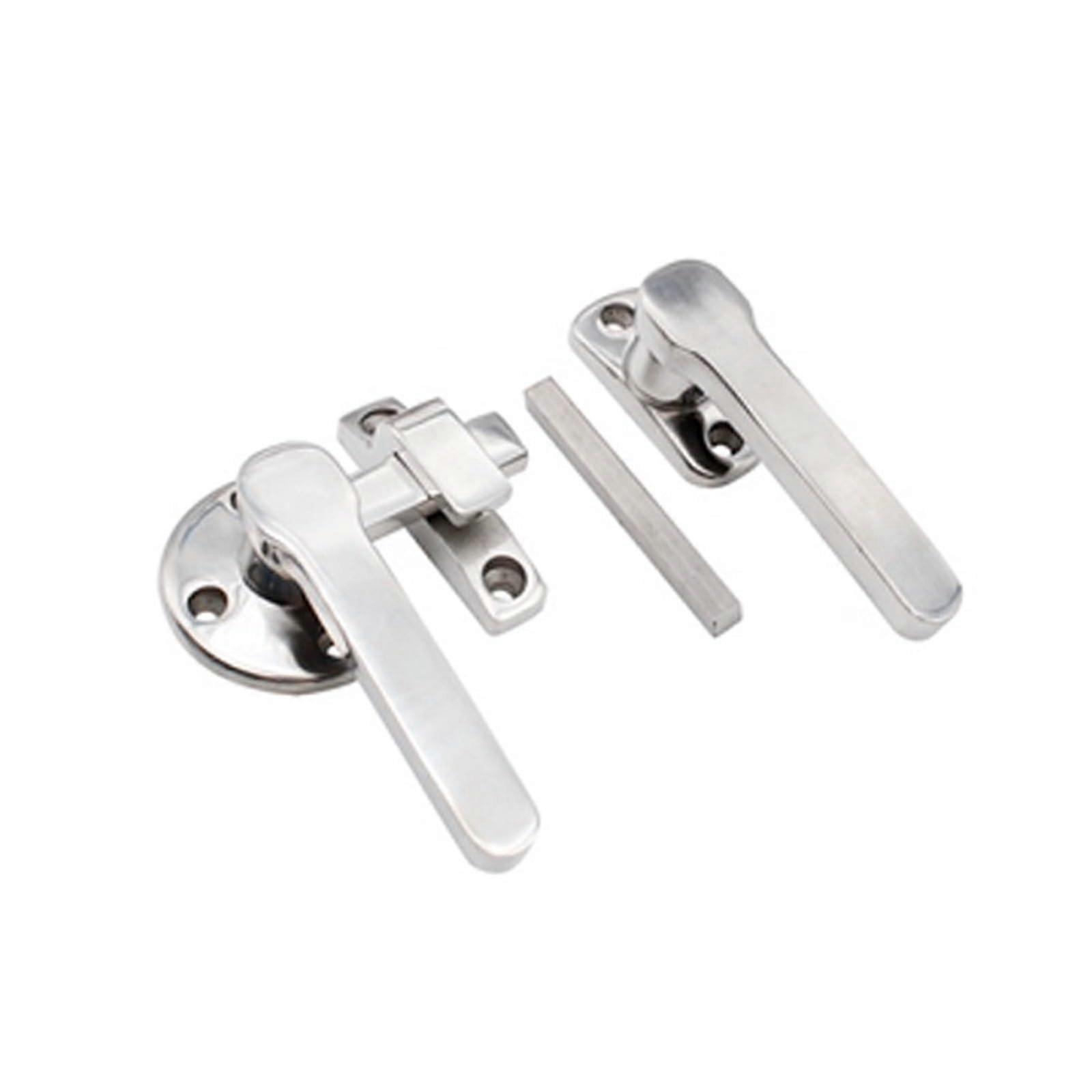 Stainless steel door handle with doubleopening sealing latch, robust oven steam door lock (Double Opening Right)