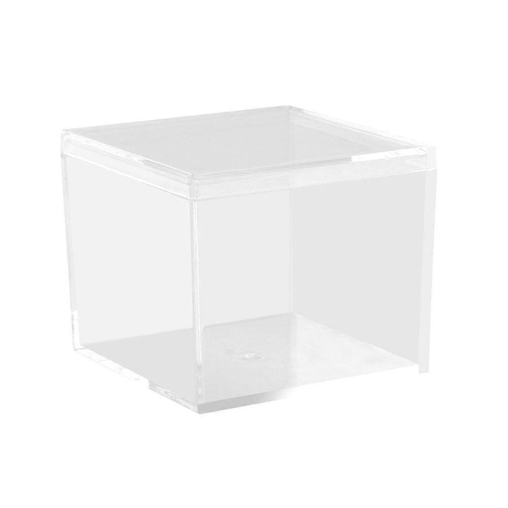Clear Acrylic Display Box Transparent Storage Container For Collectibles Jewelry Dolls Multifunctional Organizer With Lid