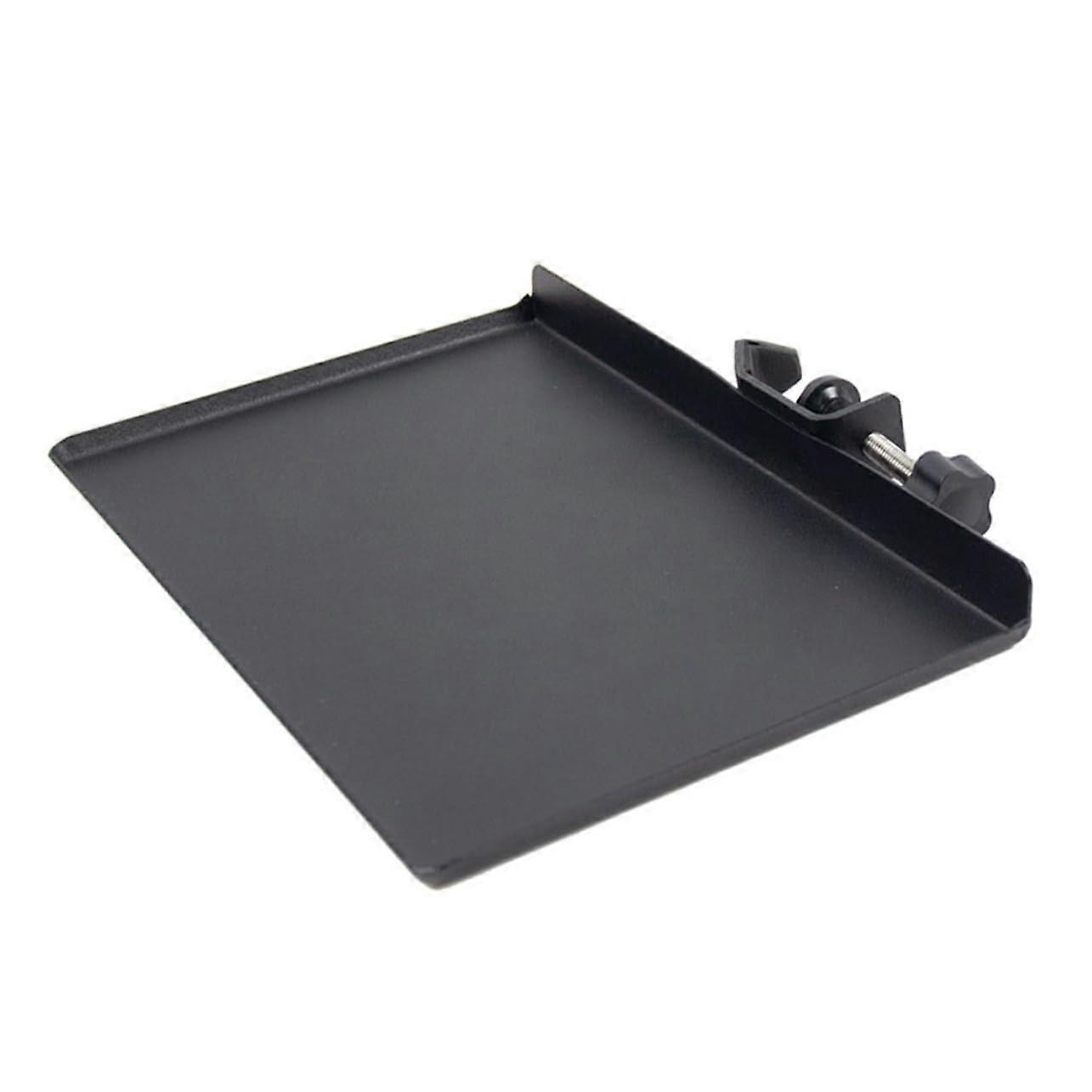 Microphone stand with durable tray for streaming and recordings