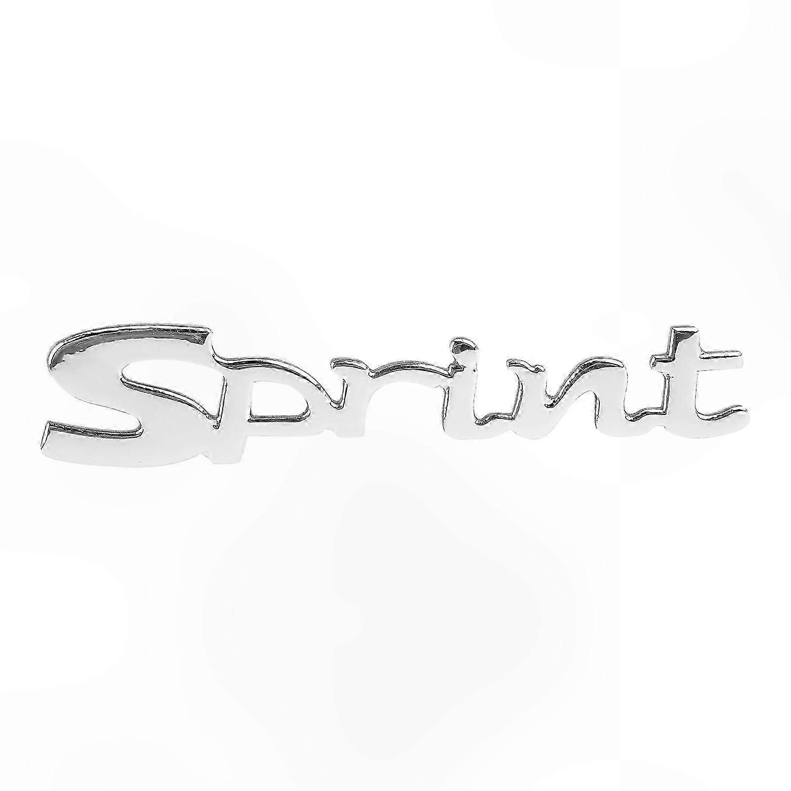 Universal 3D Car Emblem Decal for Side Fender Rear Trunk Soft Plastic Silver Trim Modification Accessory