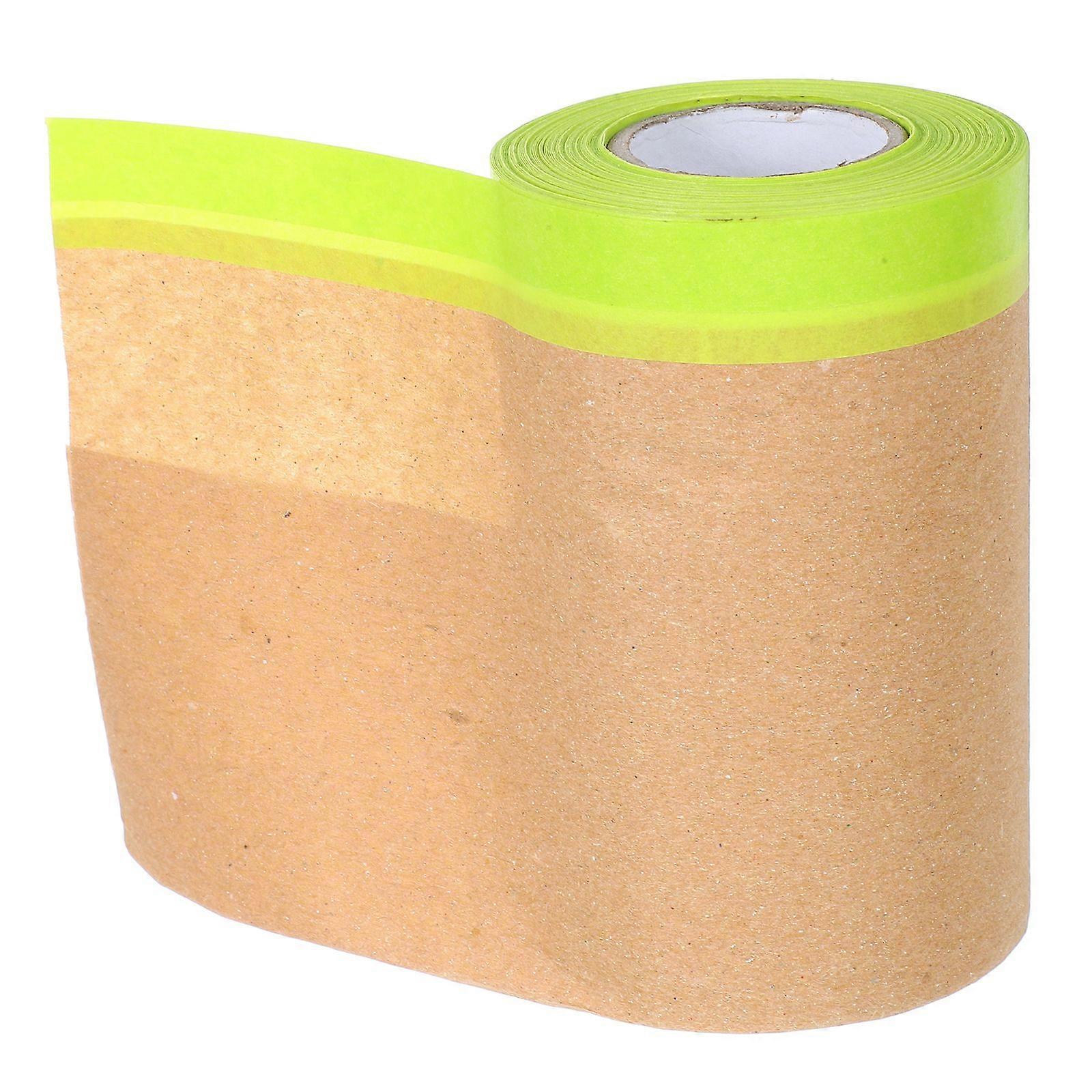Pre-Taped Masking Paper For Painting Drape Painters Paper Paint Adhesive Protective Paper Roll For Covering Skirting Frames Furniture Auto Body