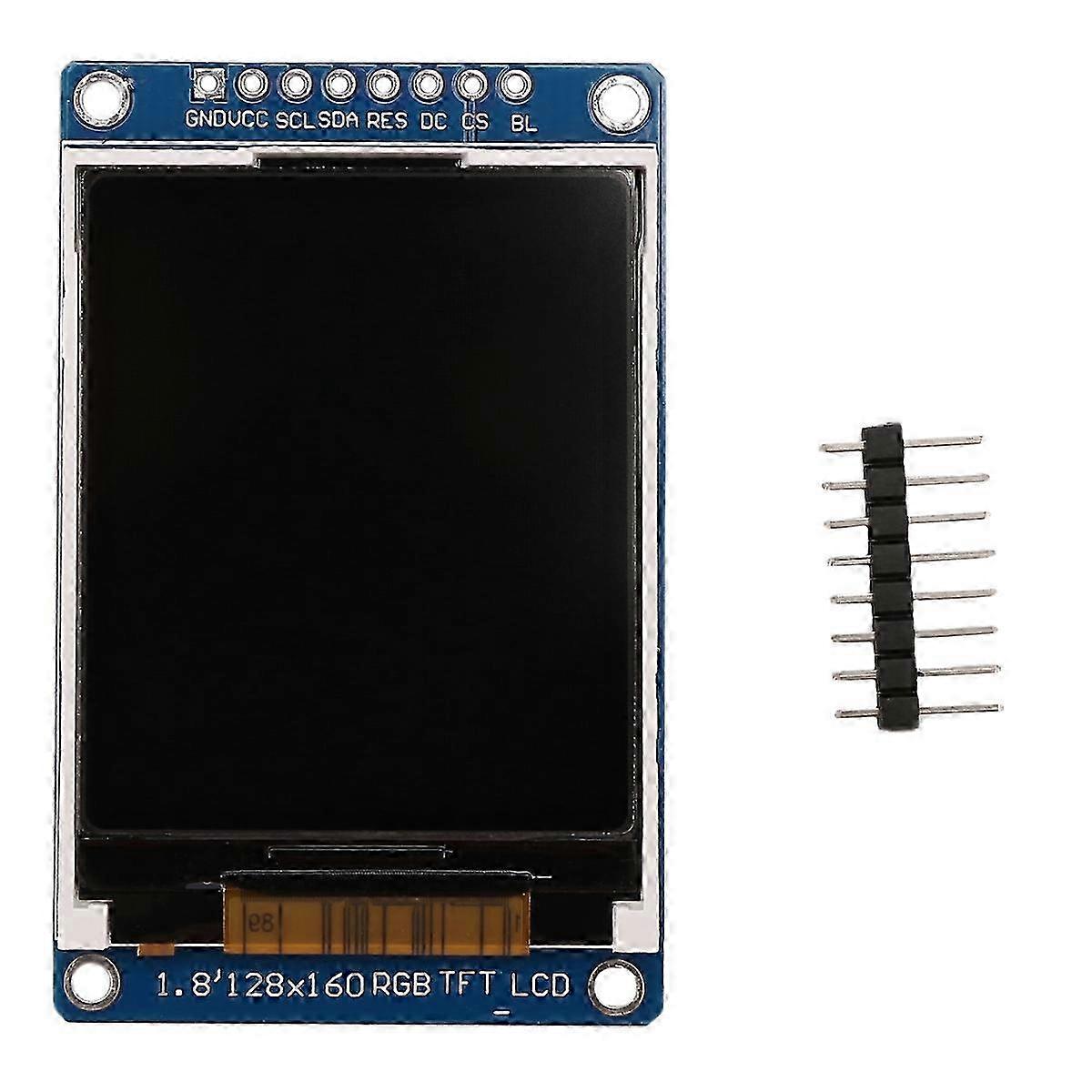 1,8-Zoll-Vollfarb-LCD-Display-Modul, 128 x 160 RGB SPI TFT-Bildschirm mit ST7735S-Controller für 3,3-V-Ersatz