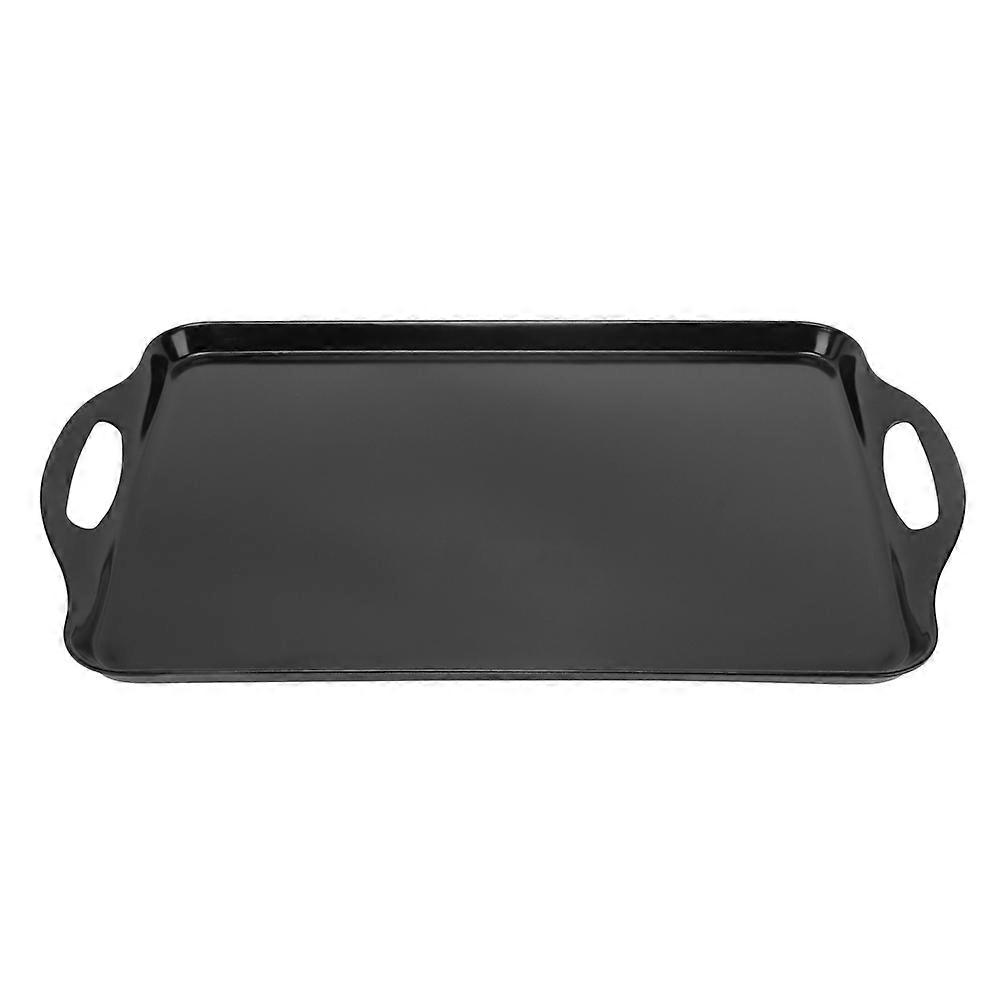 Rectangular Food Tray, High Temperature Resistant Serving Tray, Tableware for Home, Restaurant, Black