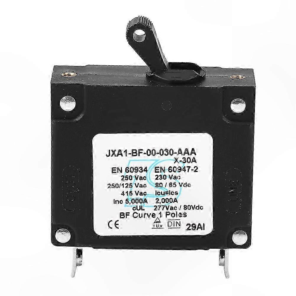 Heavy Duty 30A Toggle Switch with Manual Reset for DC/AC Safety Circuit Control