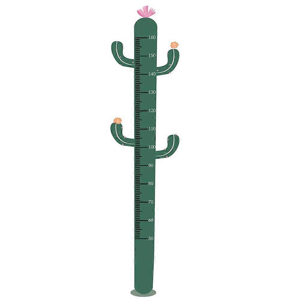 Height Growth Chart Cactus Shape Height Growth Measurement Sticker for Wall