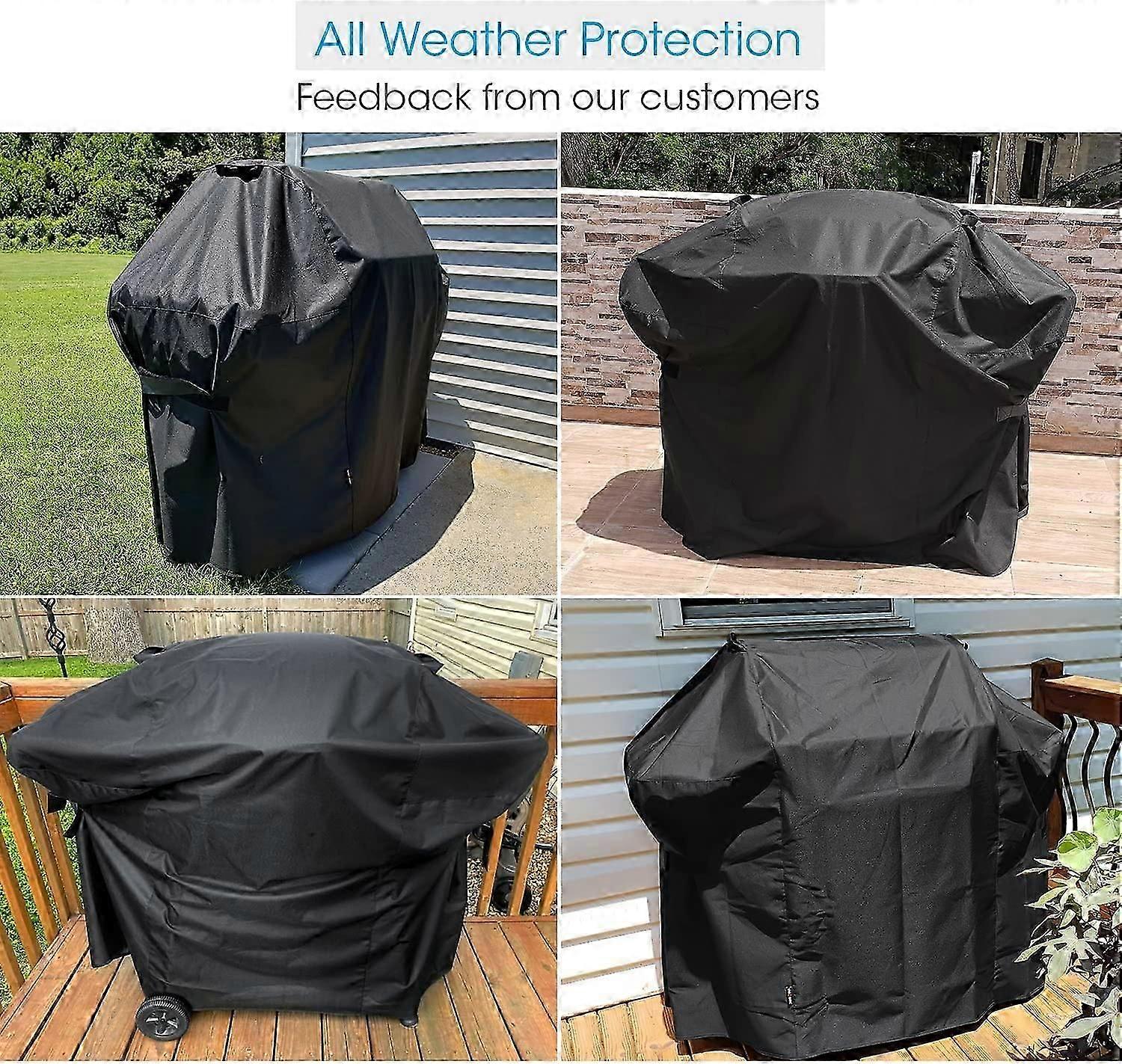 Capa de Grelha de 52 Polegadas para Weber Spirit 200 e 300 Series - Capa de Churrasco Impermeável Resistente - Resistente ao Desbotamento - Comparado com Weber 7106