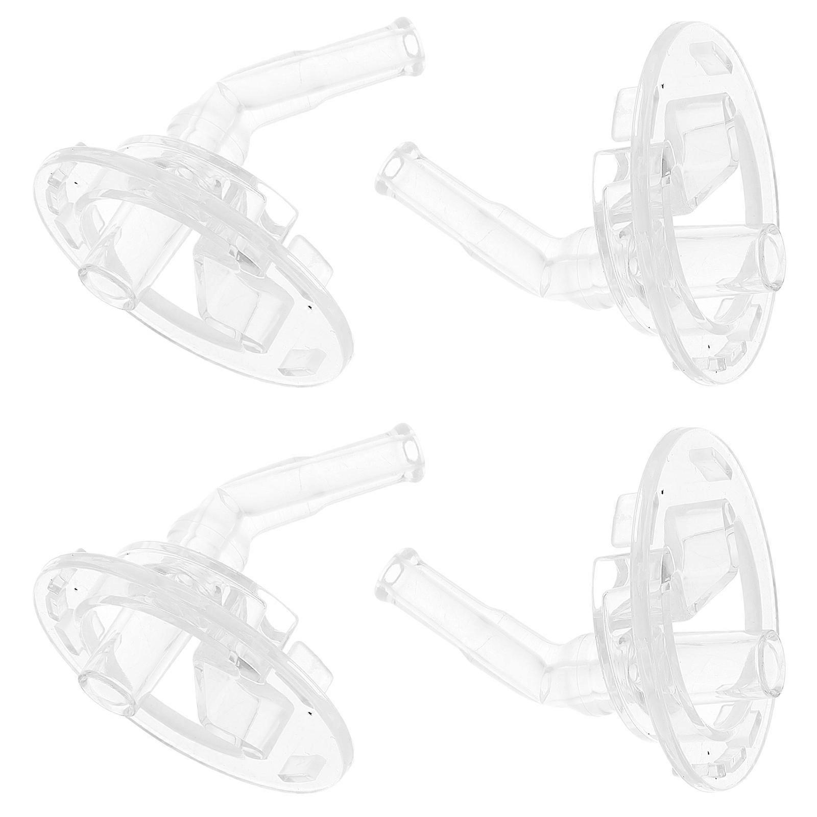 4pcs Bottle Vacuum Cup Valve Replacement Plastic Reusable Mouthpiece Suction Nozzles for Most Child Thermal Mugs