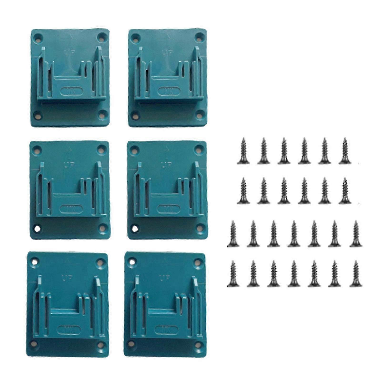 6pcs Makita 18V Tool Wall Mount Fasteners Machine Holder