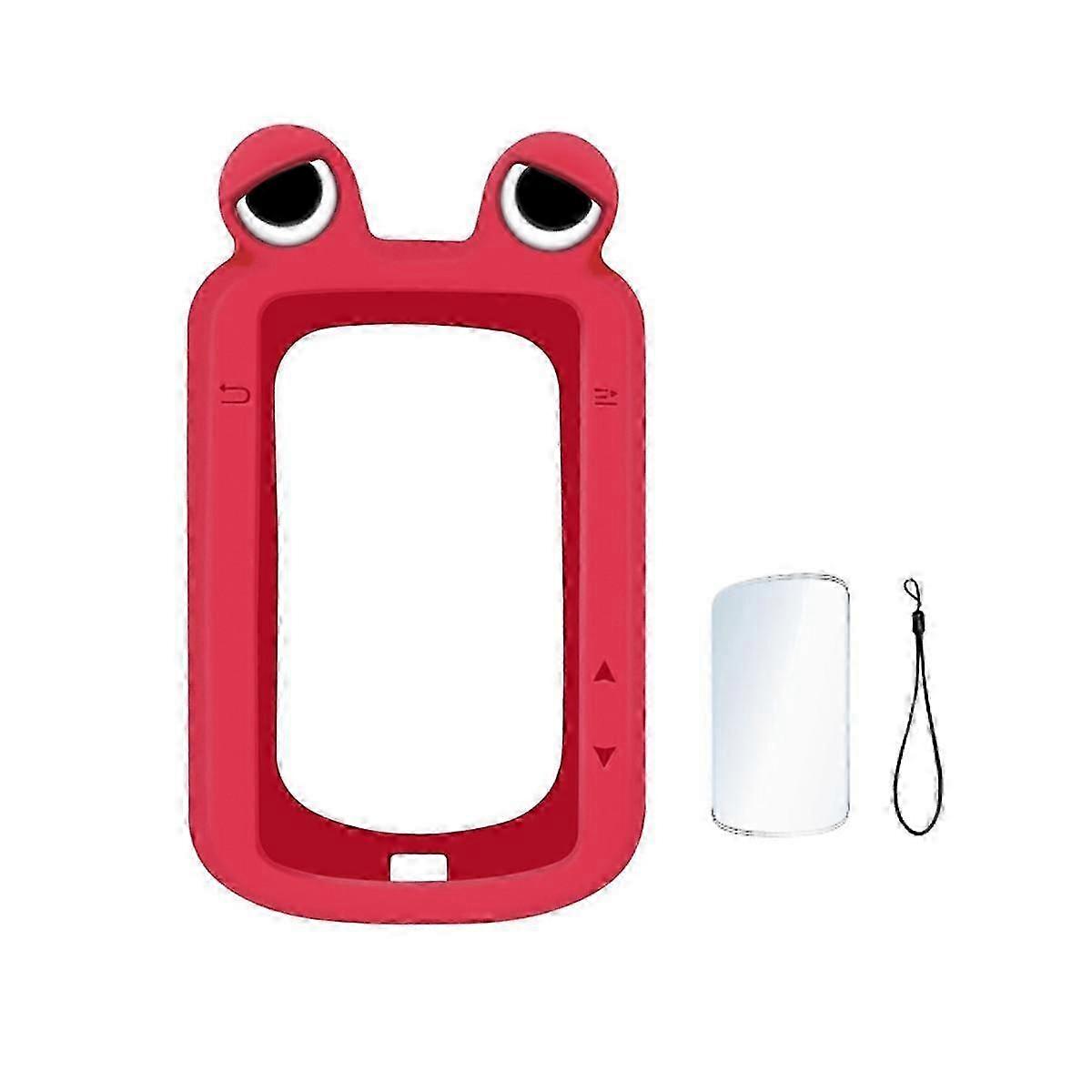 Silicone Case Protector for BSC200 BSC300 with Screen Protection Film Bicycle Computer Protection Cover Red