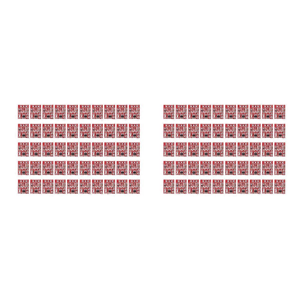 100Pcs Ttp223 Touch Button Modular Self-Locking Jog Capacitive Switch Single-Channel Transformation