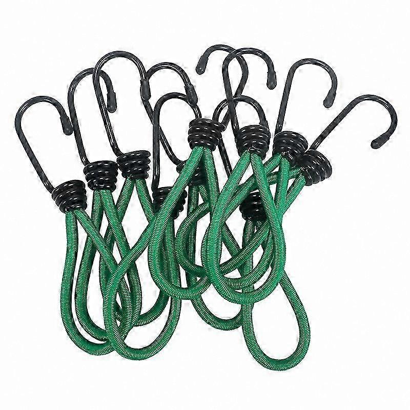 12-Pack Elastic Tarp Hooks for Camping, Tarps, and Canopy Securement