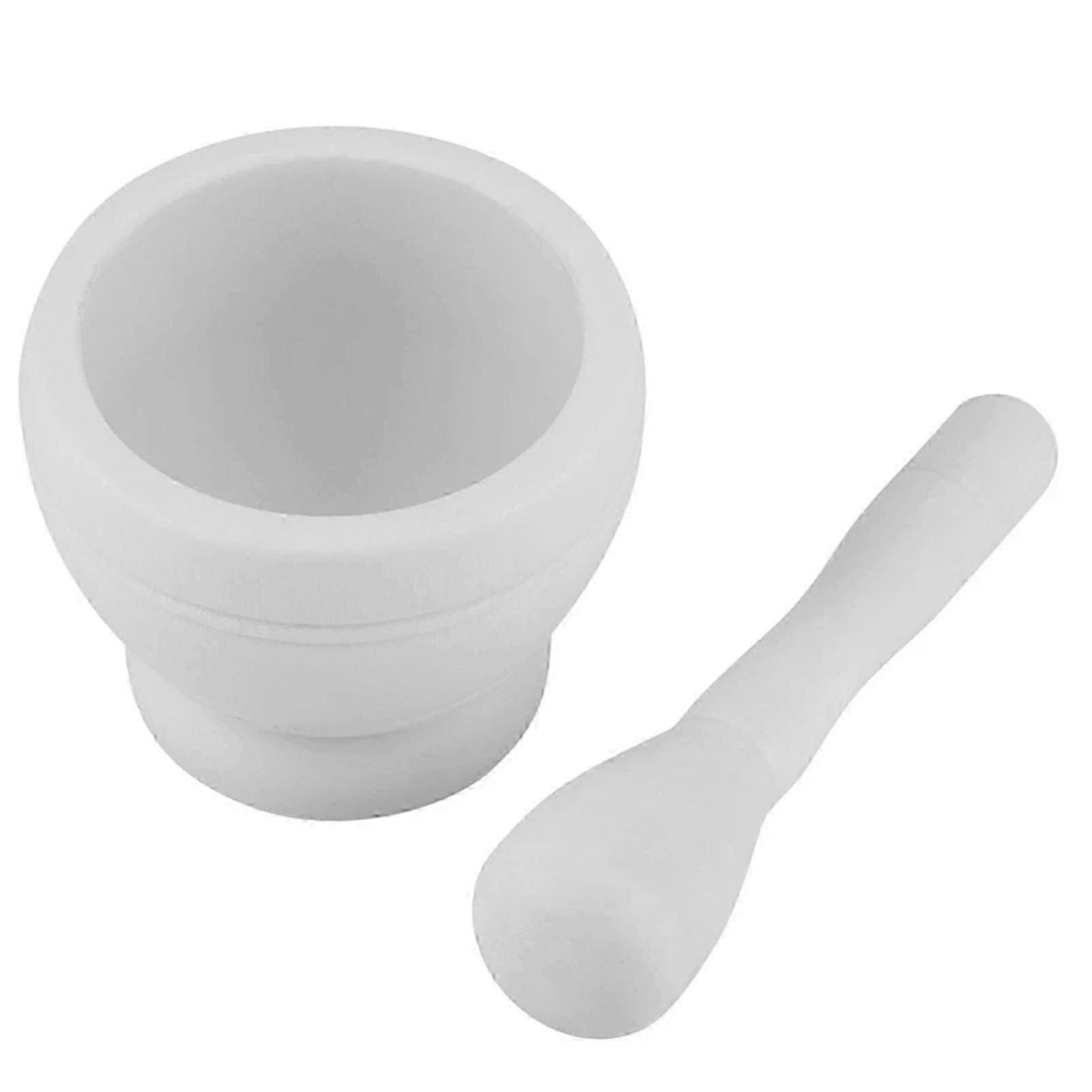 Kitchen Plastic Mortar Pestle Set Time Saving Spice Herb Manual Gri...