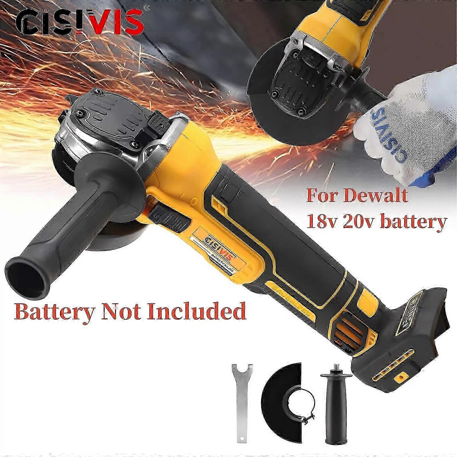 Cordless Angle Grinder Brushless Motors Metal Grinder New For Dewalt 18V Battery