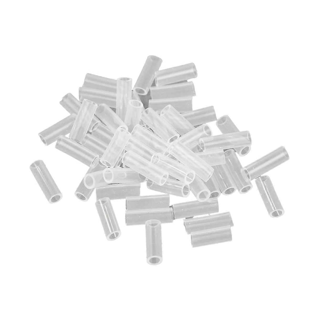 50Pcs Bead Chain Anti-Lost Cover DIY Transparent 1.5cm/0.59inch Key Ring Protective Cover to Prevent Falling Bead Chain