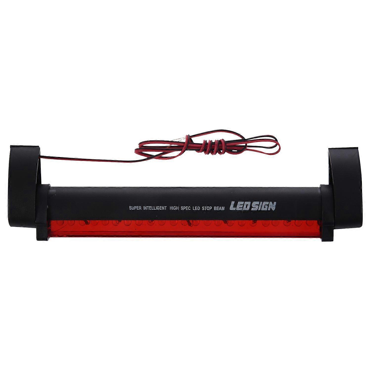 Red 24 LED Car Vehicle Third Brake Stop Tail Light Lamp Bar DC 12V