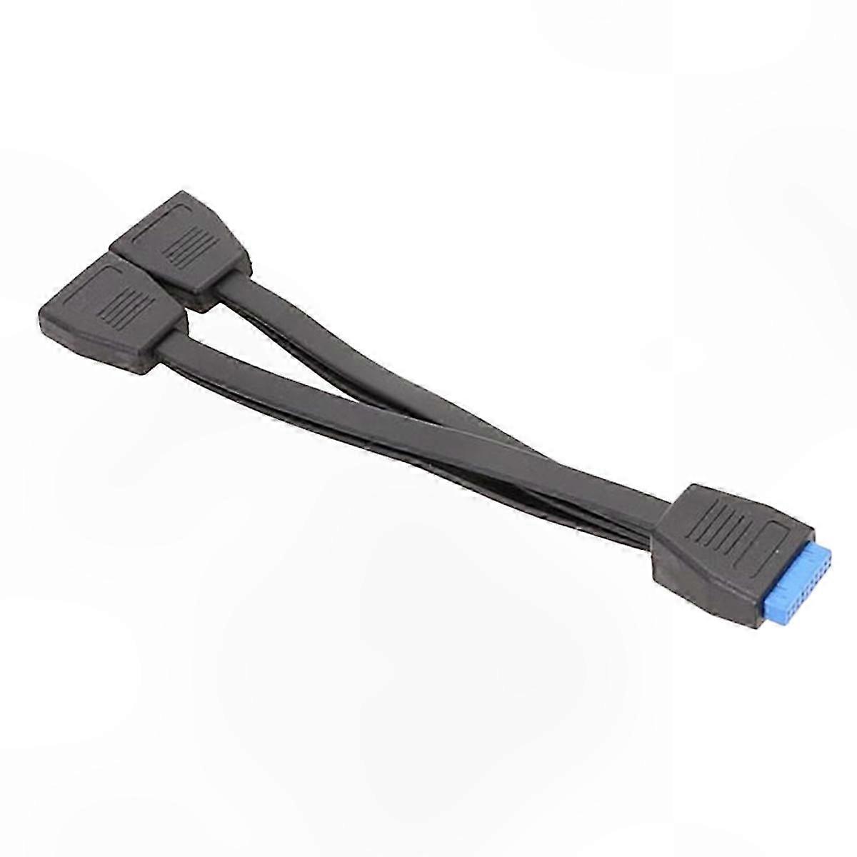 19/20 Pin USB 3.0 Header Y Splitter Cable Adapter