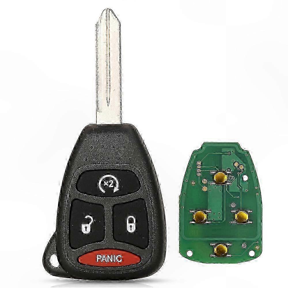 4-Button Car Key Fob Replacement for Chrysler   Jeep Vehicles with ID46 Chip and KOBDT04A Compatibility