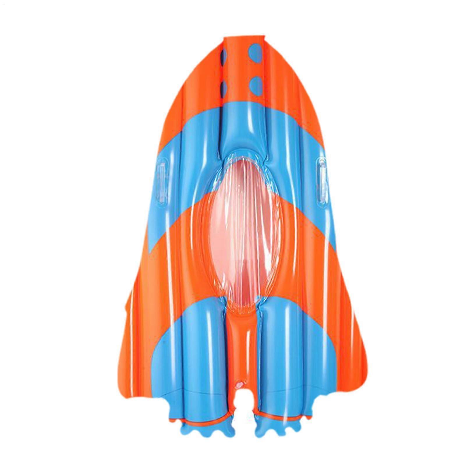 Inflatable Body Boards 120x85x8cm for Kids and Adults | Foldable Portable Surfboard for Pool and Beach Use