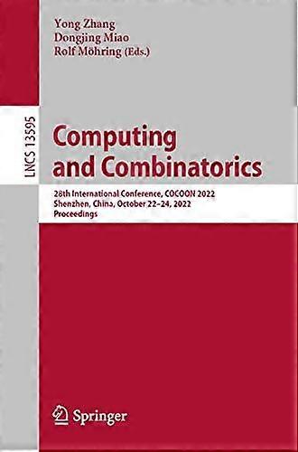 Computing And Combinatorics Paperback