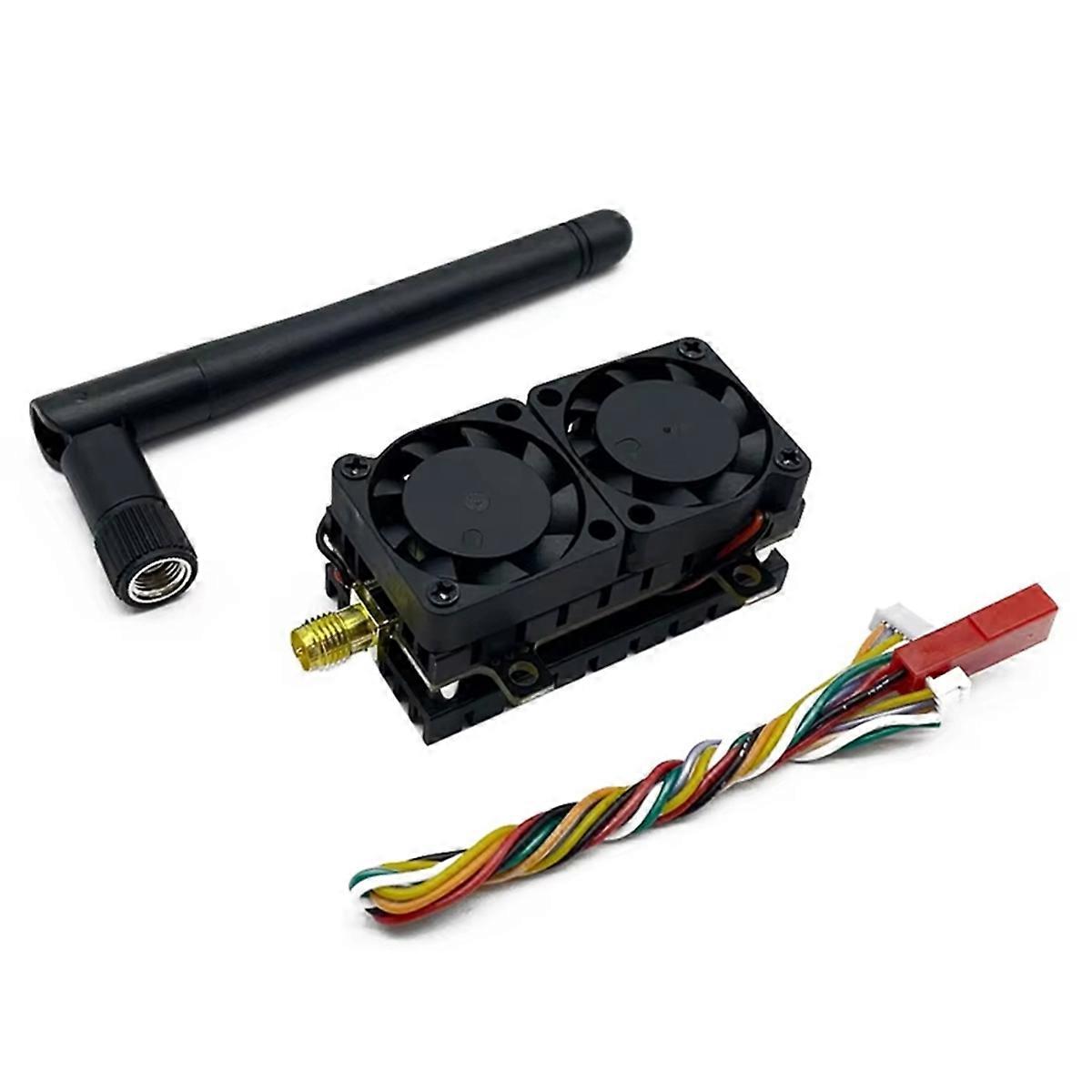 5.8GHz 5.5W Video Transmitter VTX 48CH 200mW/500mW/1000mW/5500mW Adjustable Launcher for Long Rang F