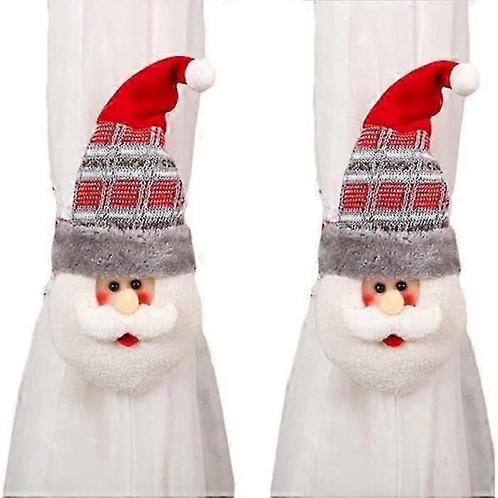 Δέστρες κουρτινών, χαριτωμένη πόρπη κουρτίνας, για πάρτι, στολίδια κουρτίνας κουρτινών παραθύρων σπιτιού, χριστουγεννιάτικη διακόσμηση-2τμχ