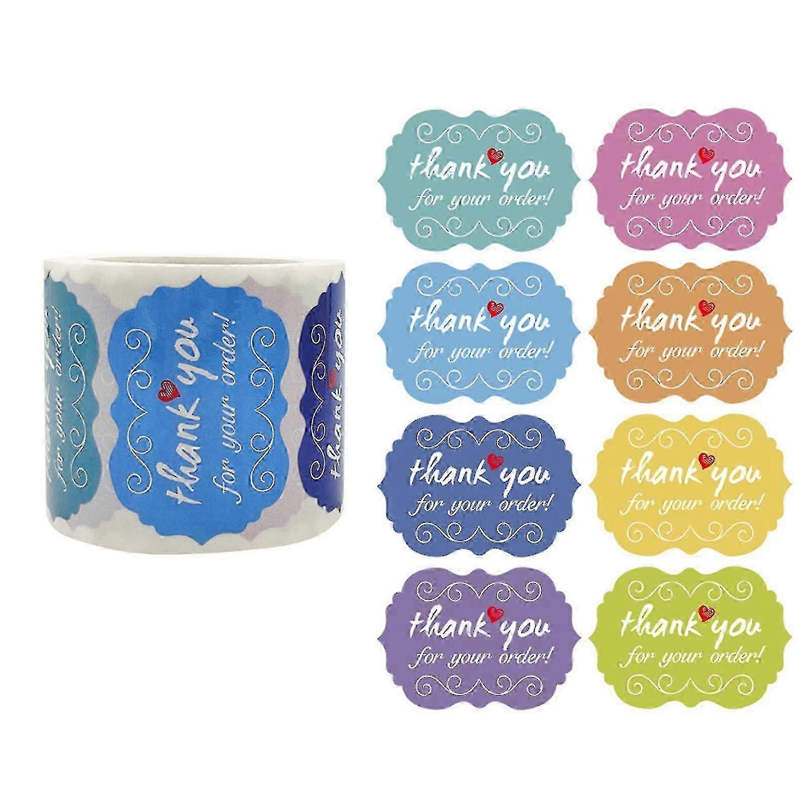 Thank You Stickers Roll 250-count Stickers Round For Wedding Birthday Party Favors Holiday