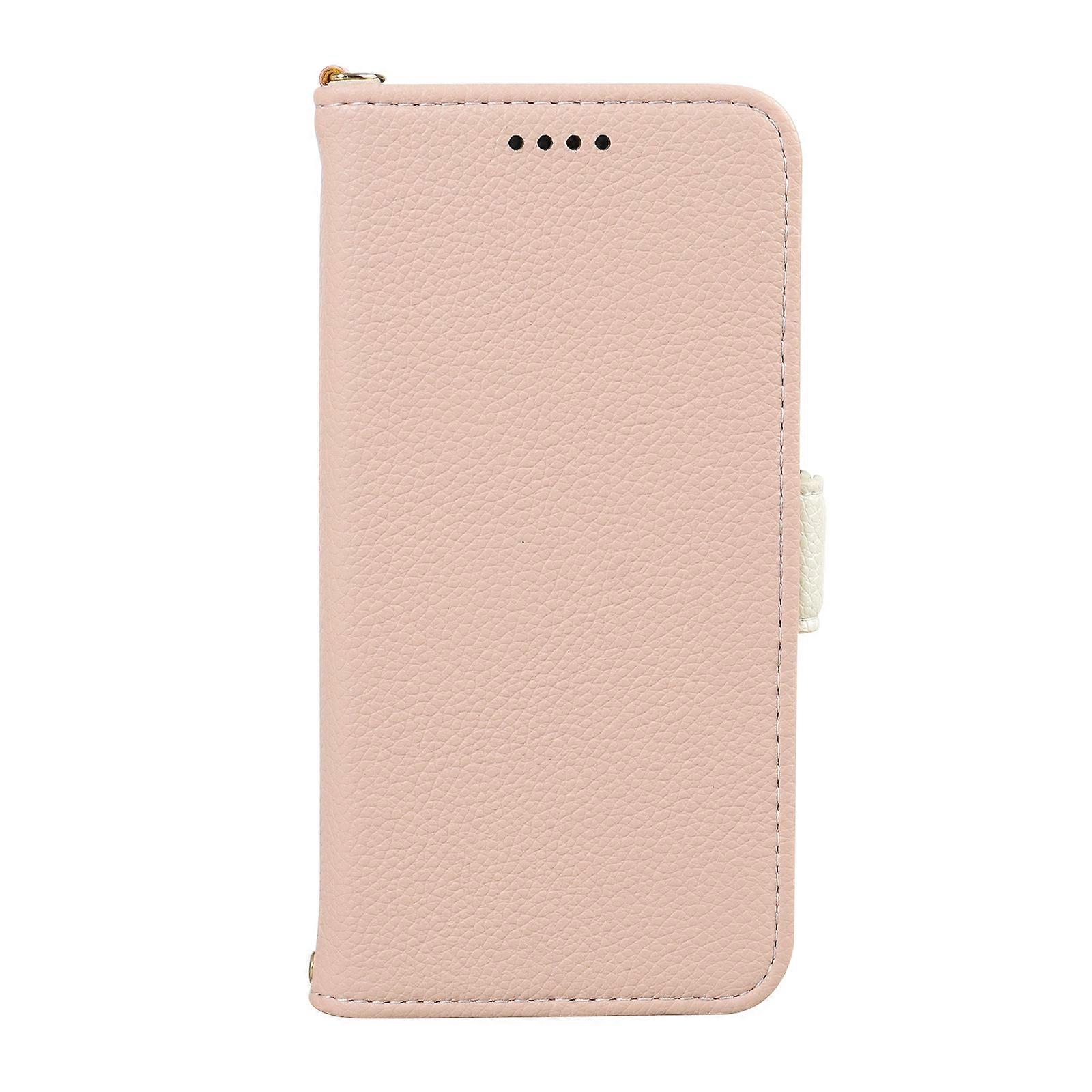 Mobile phone leather case for T-Mobile Revvl 7 lychee texture side buckle anti-drop Revvl6 protective case