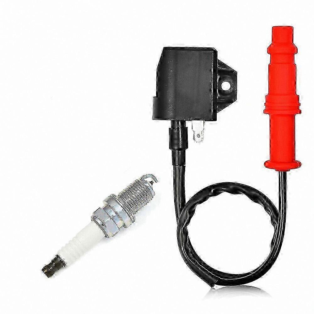 Ignition Coil and Spark Plug Compatible with ATV Models 400 450 500 3089239