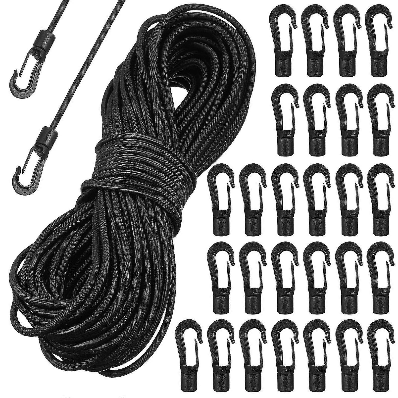 Bungee Cord Elastic Bungee Cord With Hook Bundling Elastic Rope Drawstring Cord For Boating Camping And Fitness Activities