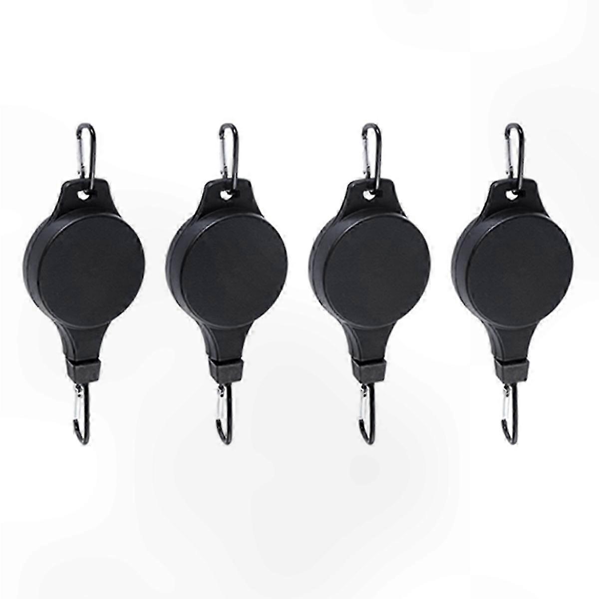 Adjustable Plant Hanger with 4-Wheel Pulley System for Easy Height Control