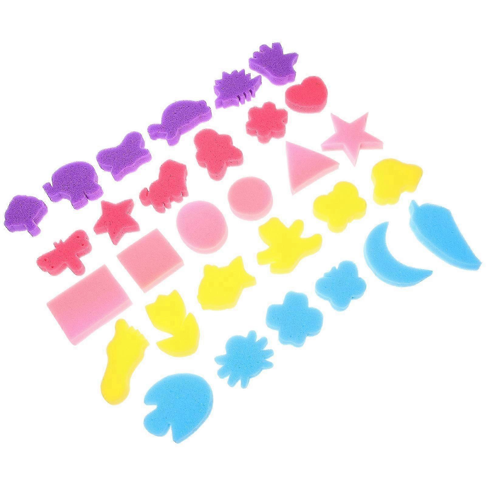Creative Sponge Set for Children, Ideal for Art Projects and Pattern Designing