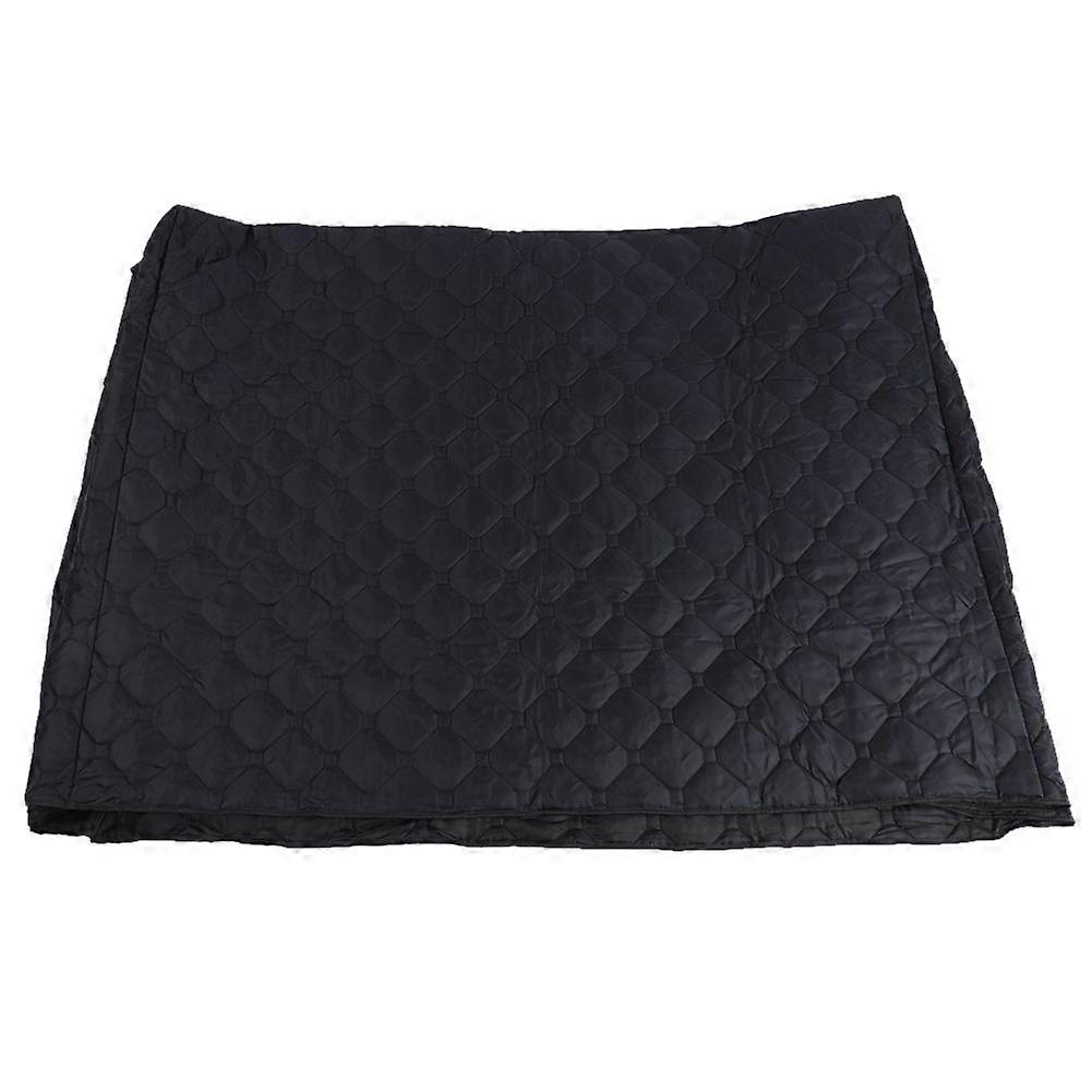 Housse de piano à queue noire en coton avec bords épais, accessoires pour instruments de musique KC#65