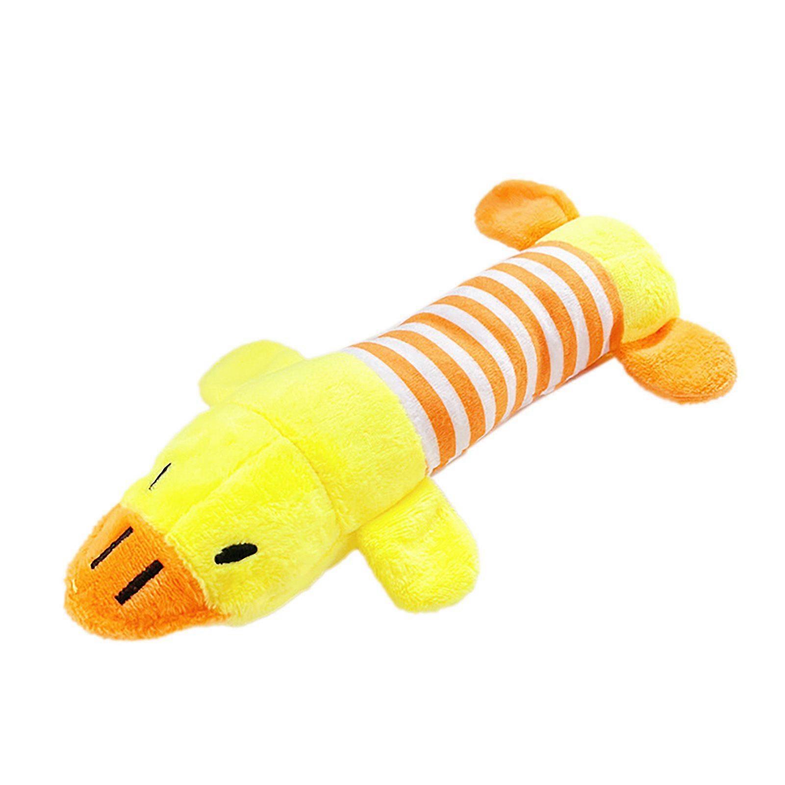 Dog Plush Toys Rectangular Flying Duck Interactive Fun Cute Bite Resistance Soft Plush Pet Chew Toys for Dogs Pets Cats