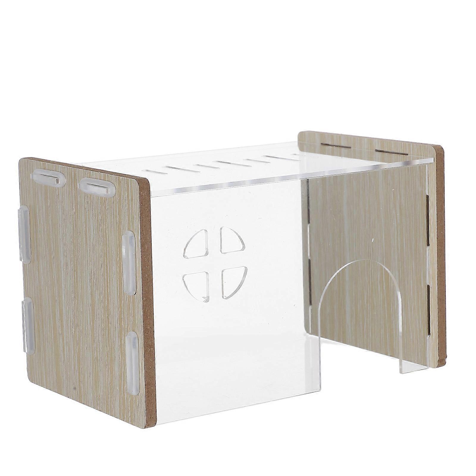 Transparent Hamster Nest Platform Providing Safe Hideout 3Pcs Set