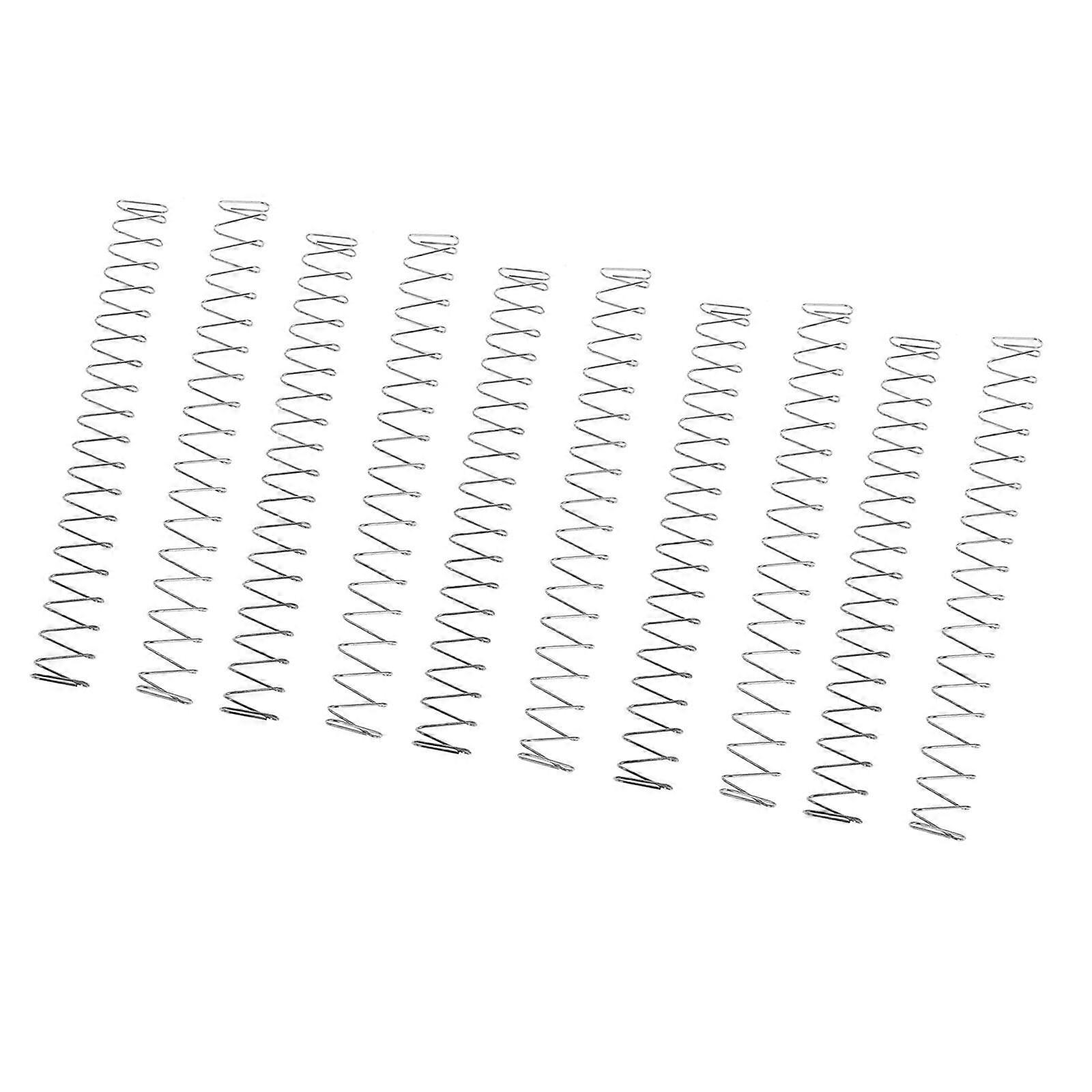 10Pcs Rectangular Compreson Spring Shops Repair Toy Part Shop Wire Spring 18x2.4x0.8cm