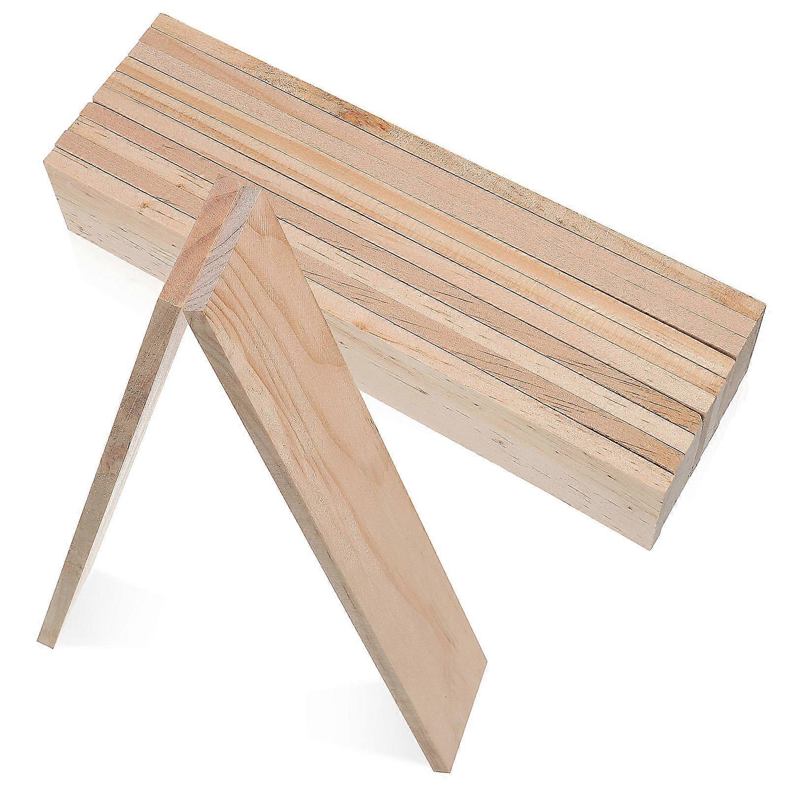 Rectangular Wood Blocks 60 Pcs Beige Crafting Boards For Artists Home Decor Carving Painting