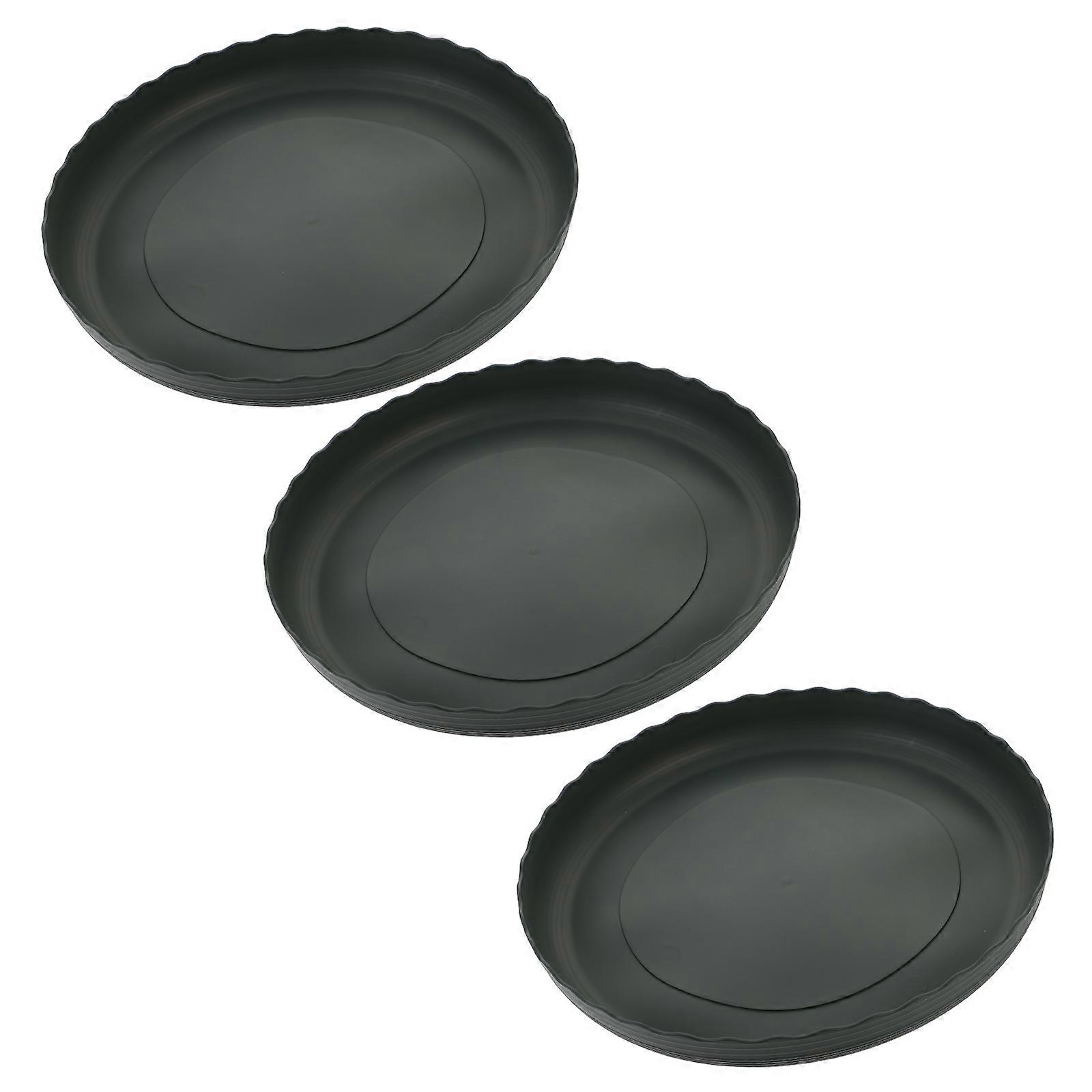 Plant Pots Tray Movable Round Flowerpot Drip Tray for 9Pcs Green Succulent