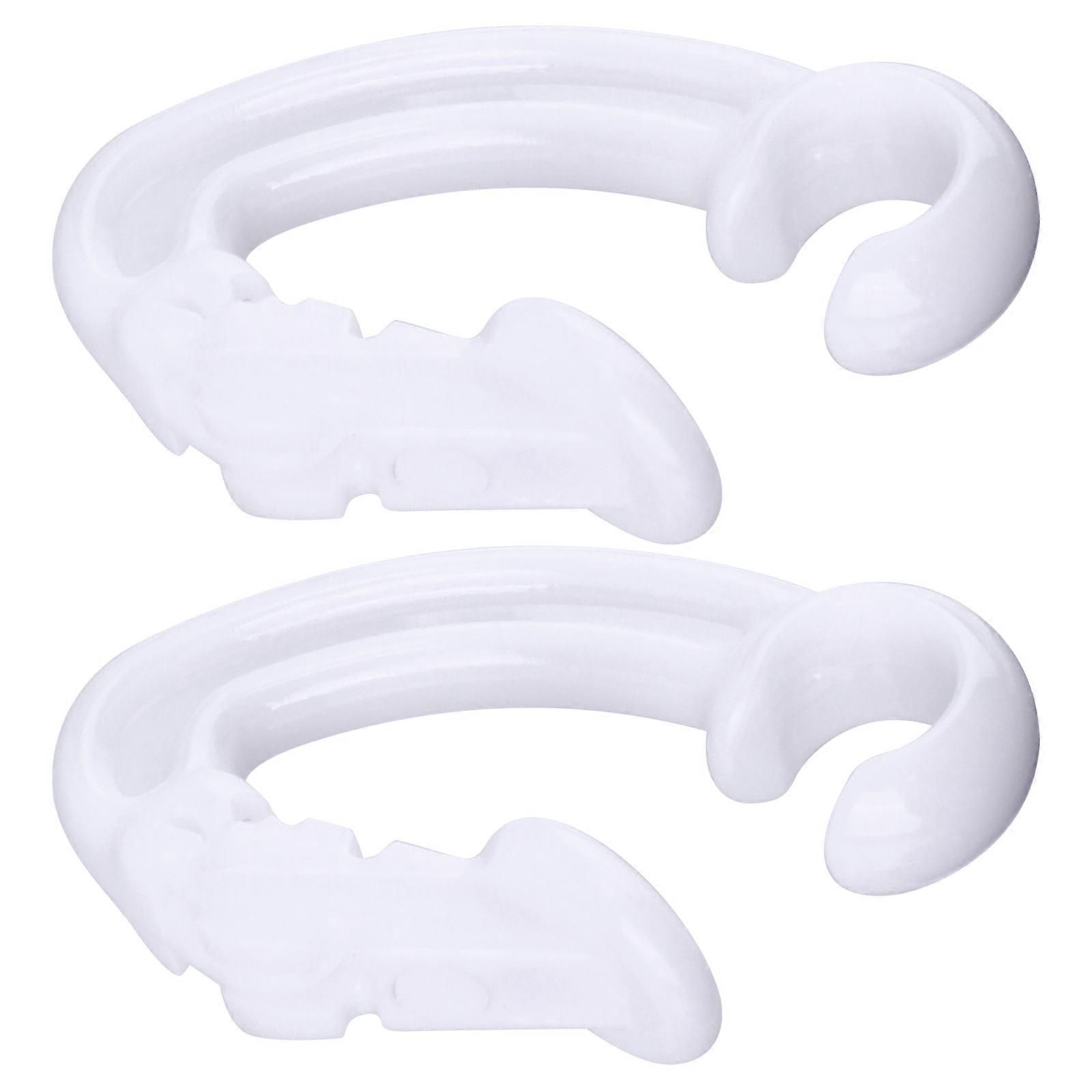 Sports Accessories 2 Pcs Portable Earphone Clasps For White Stylish Anti-Lost Features