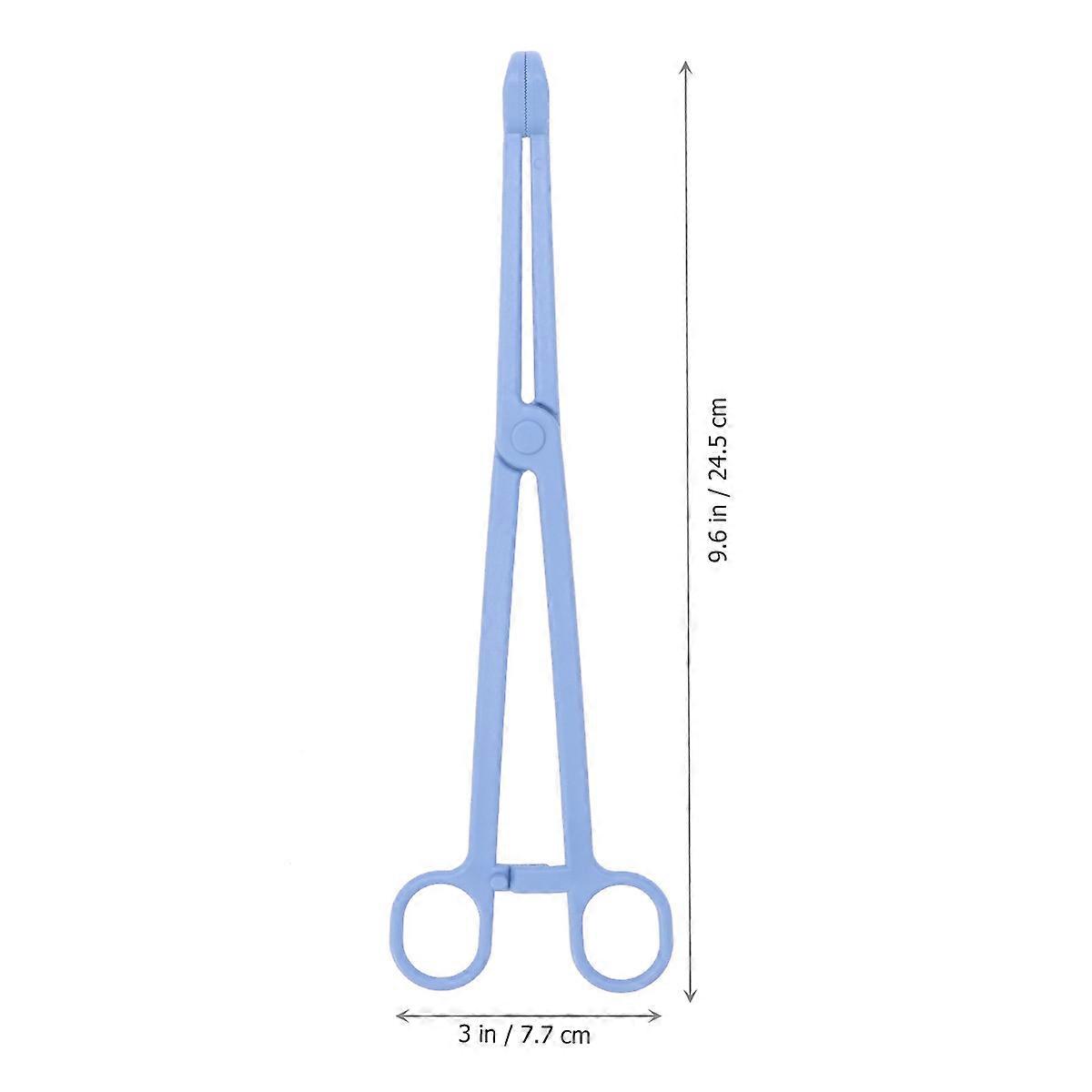 Grabber for Cleaning Use 1Pcs Sky-Blue Plastic Pet Stool Clamp Tool