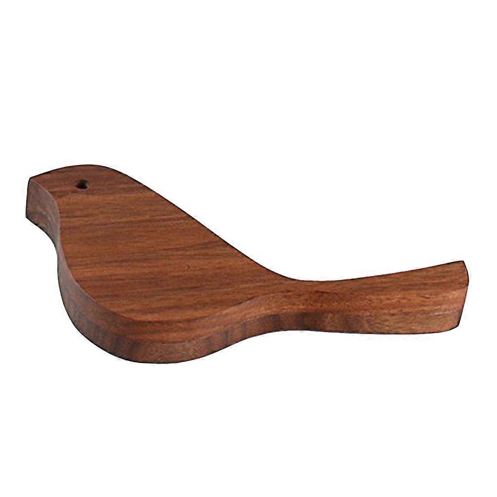 Wooden Postcard Holder for Home Use 1Pcs Coffee Solid Wood Desk Stand