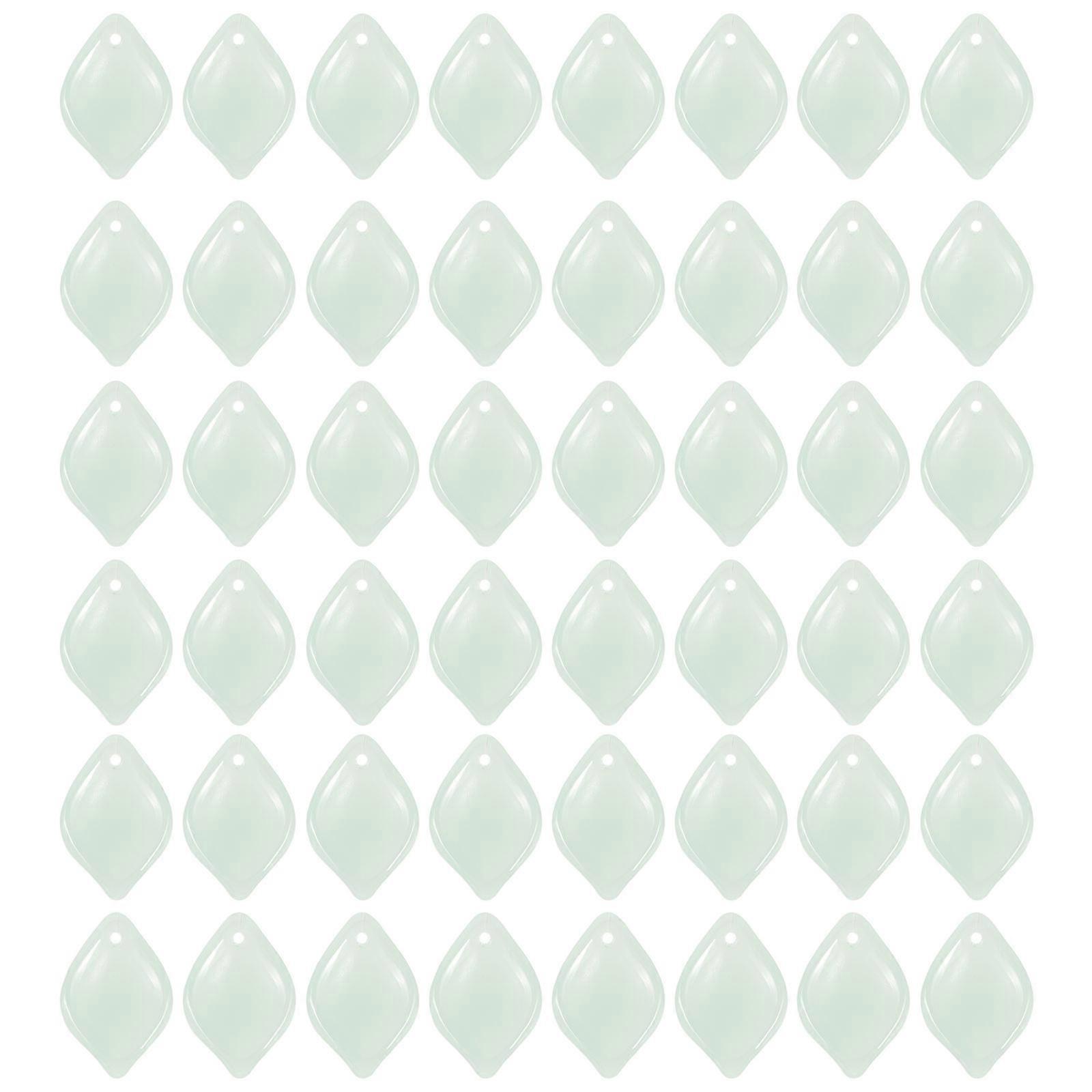 Flower Petal Charm for Earring Making 500Pcs Green Glass Material