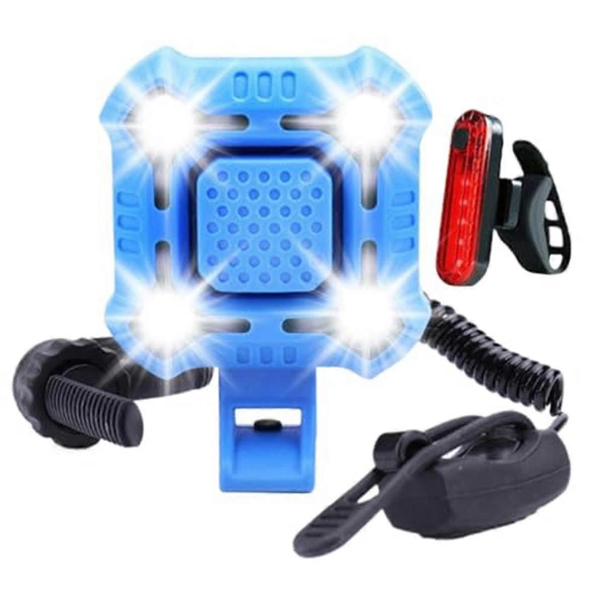 Bike Horn with Wide Range Floodlight,USB Rechargeable