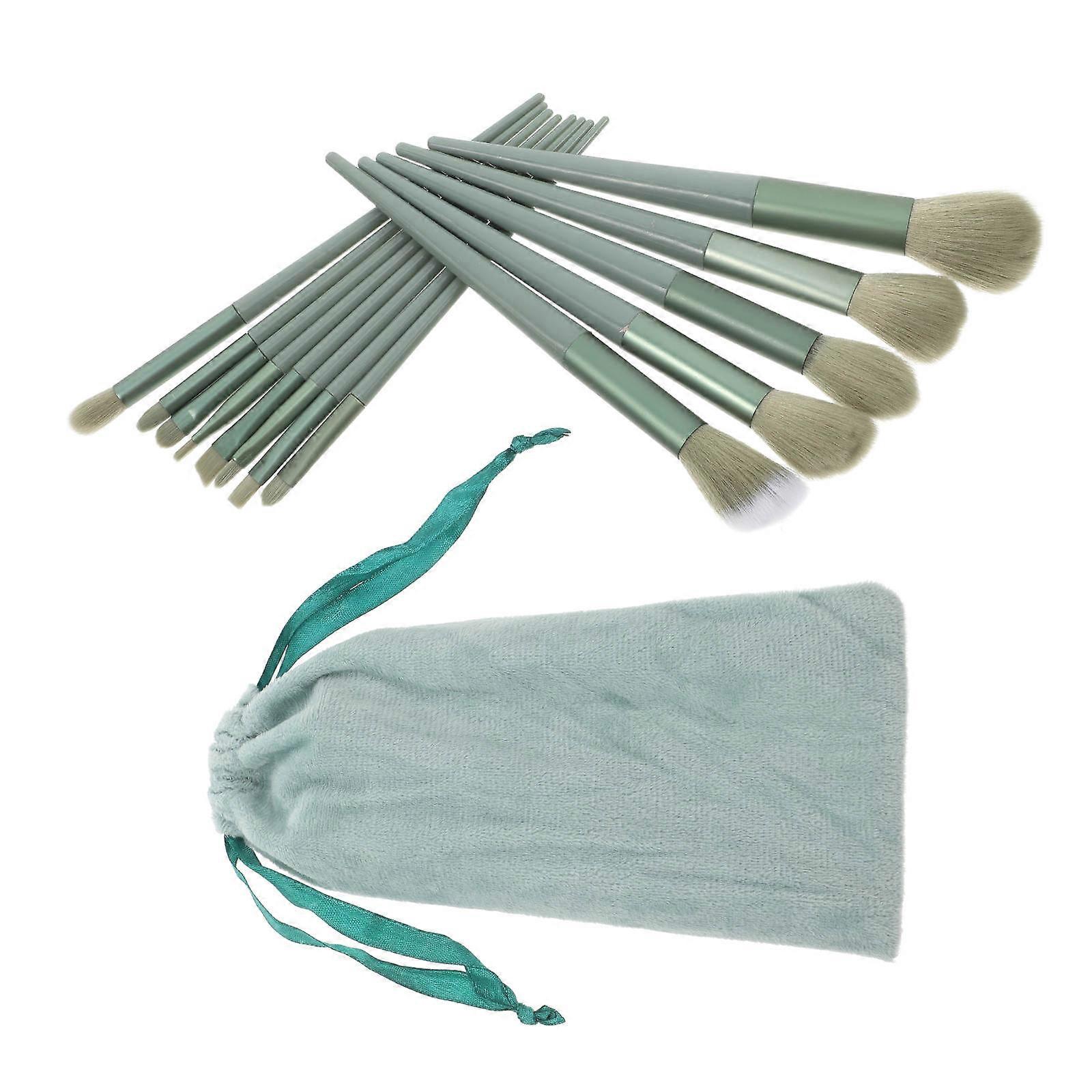 Plastic Handle Makeup Brushes Beauty Tools for Makeup Use 2Sets