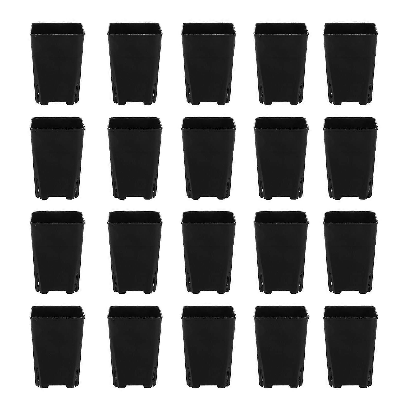 Flower Pot Planter Plastic Balcony Basin for Storage Use 40Pcs