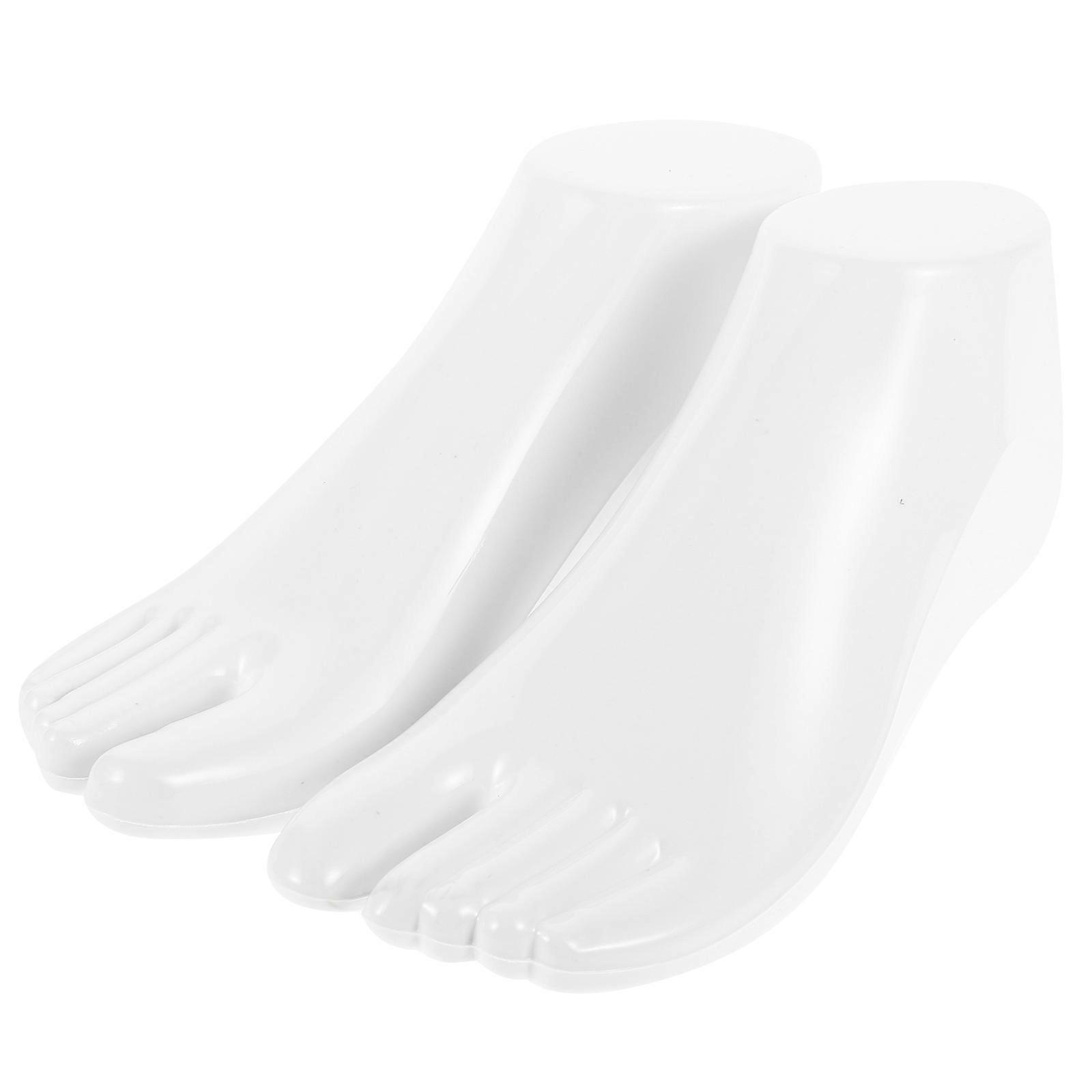 Foot Display Stand For Socks And Anklets In Retail Environments With Durable Plastic 22.00X7.50X7.00CM Effective 2 Pairs