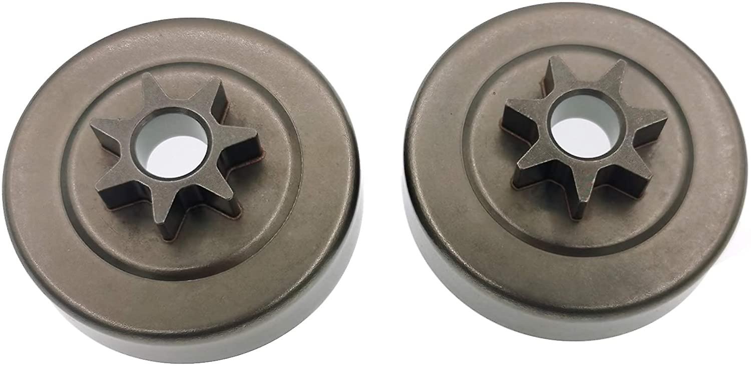 2pcs .325 7d Clutch Drum Sprocket For Stihl Ms170 Ms180 Ms210 Ms230 Ms250 017 018 021 023 025 Chains