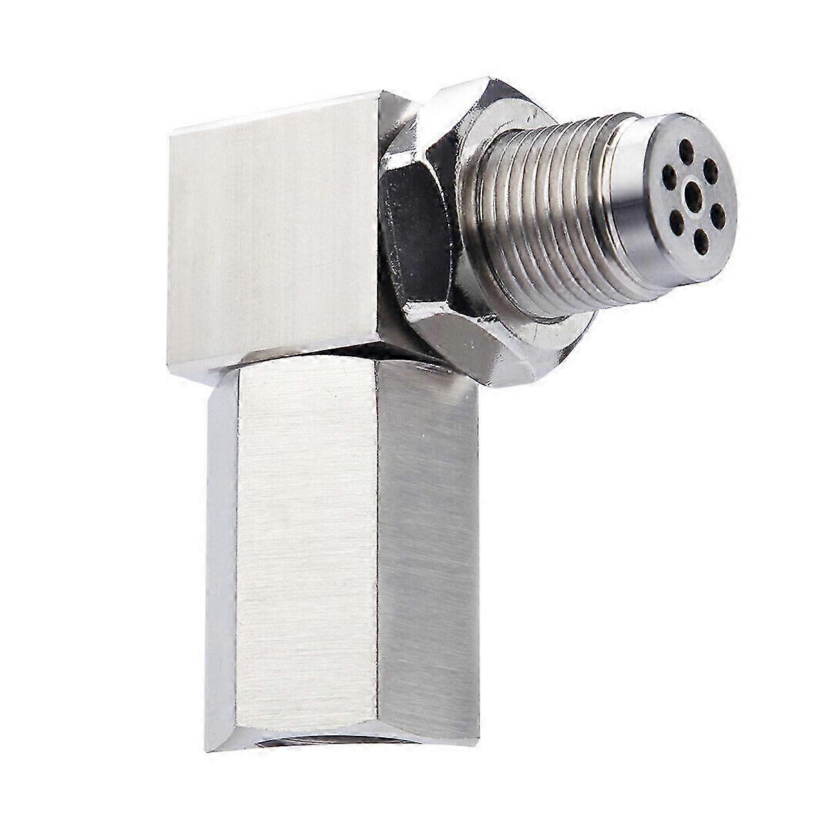 Stainless Steel Oxygen Sensor Simulator, CEL Fault Light Eliminator, 90 Degree Adapter, M18x1.5 Thread