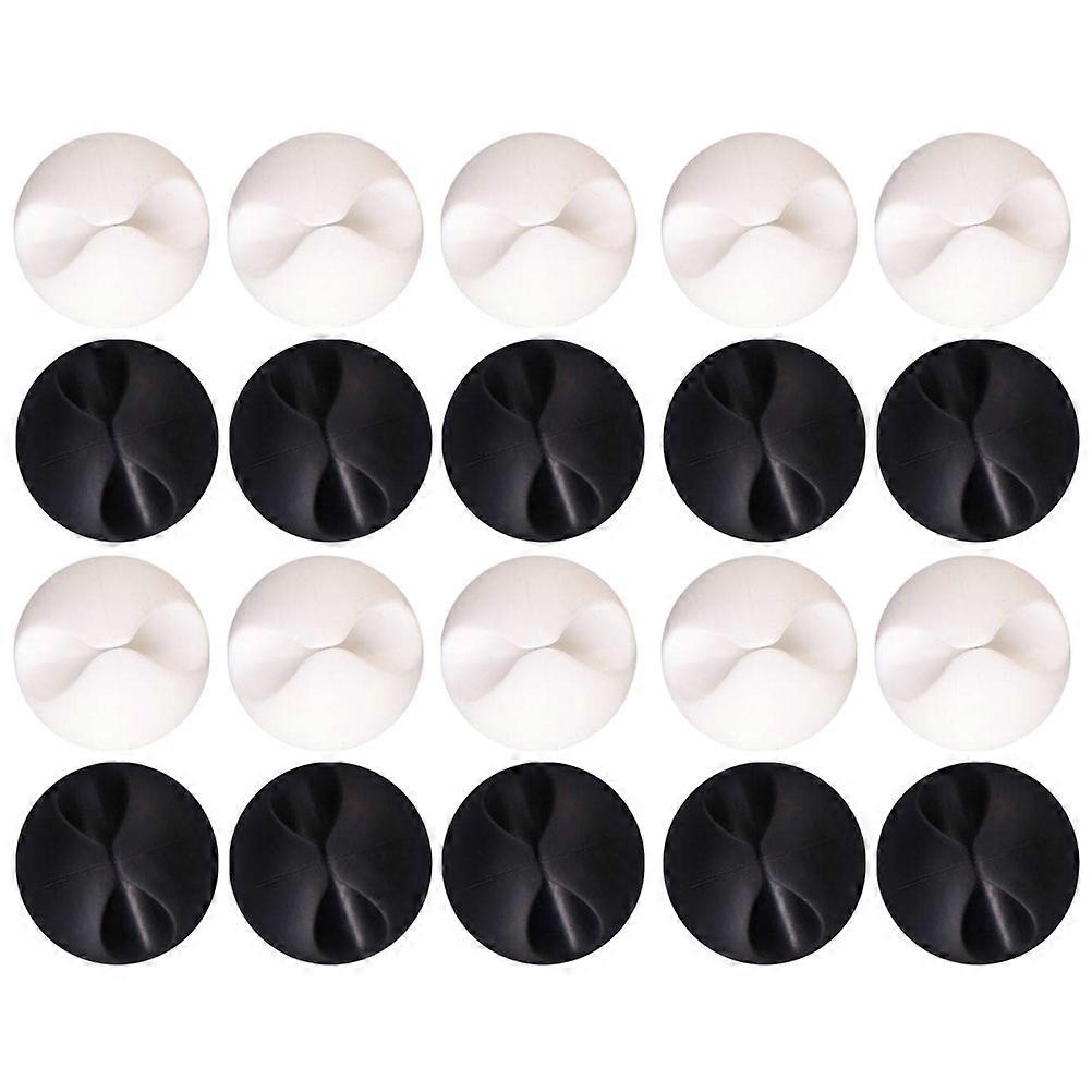 Cord Clips Desktop Cable Holders for Cable Organizing 60Pcs Mixed Colors