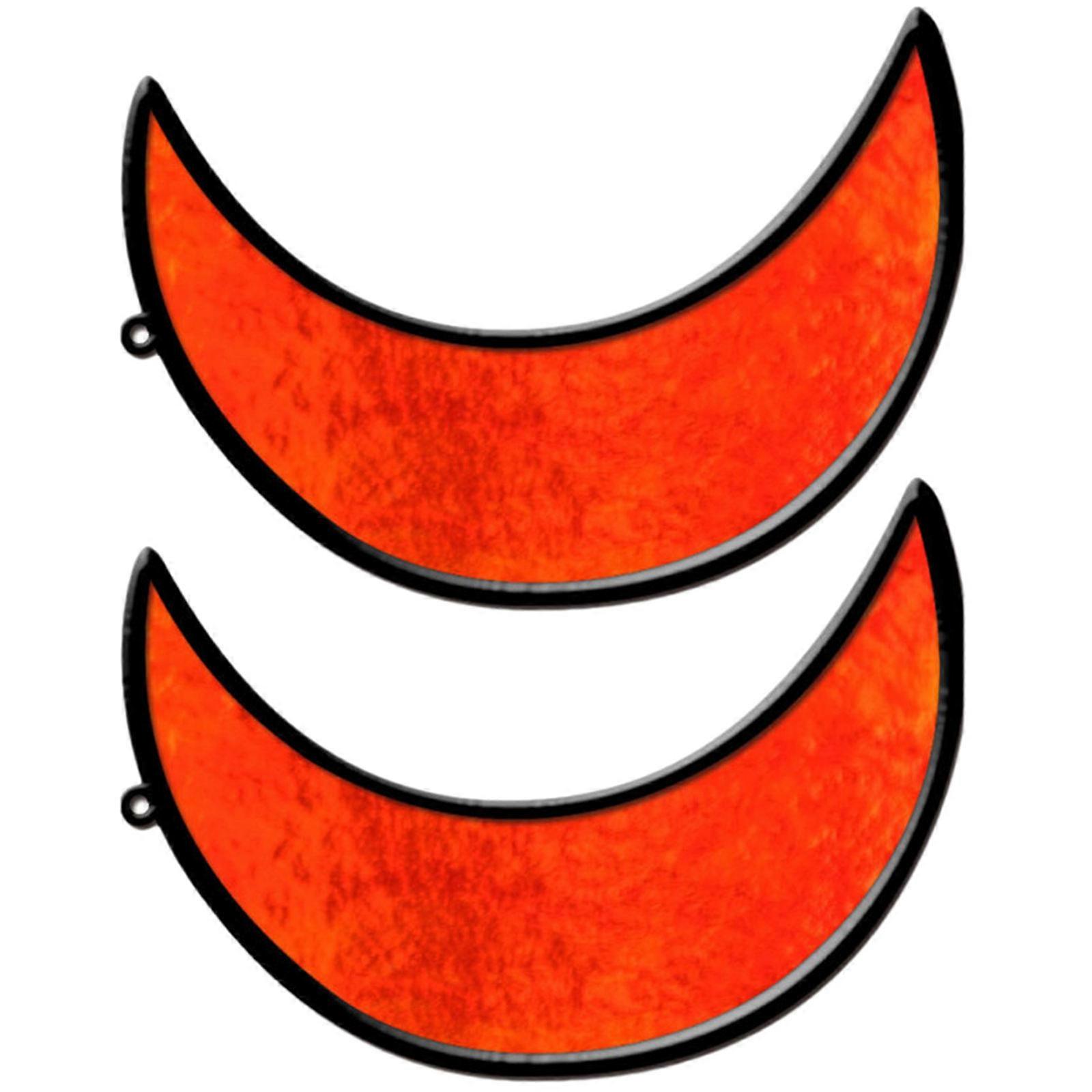 Stained Acrylic Moon Window Hanging Decor for Decoration Use 10Pcs